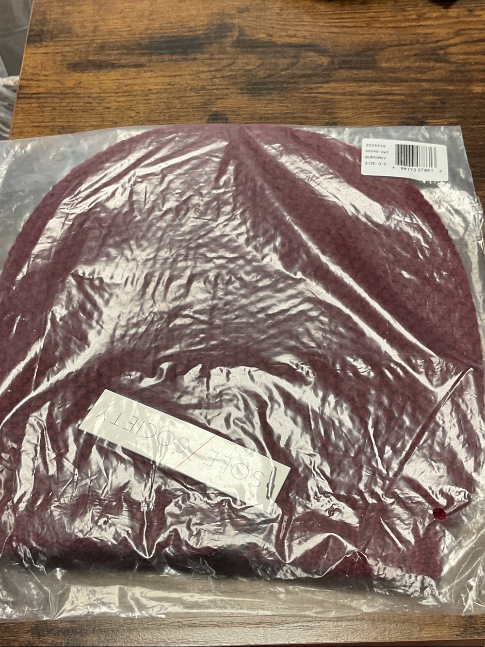 Nordstrom Soft Knit Beanie in Wine